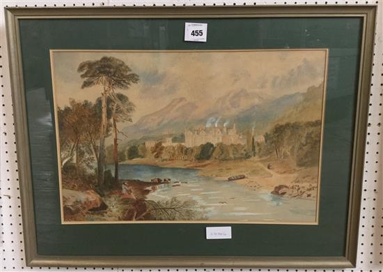 19th Century watercolour - Abbotsford